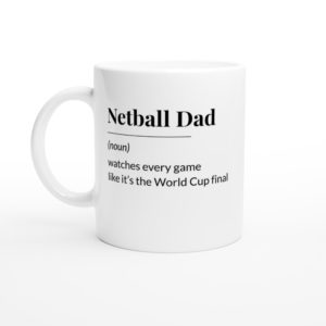 Netball Dad Dictionary Mug – World Cup Final Design