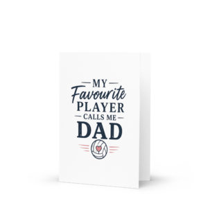 My Favourite Player Calls Me Dad Netball Father’s Day Card