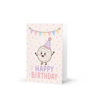 Cute Happy Birthday Netball Card