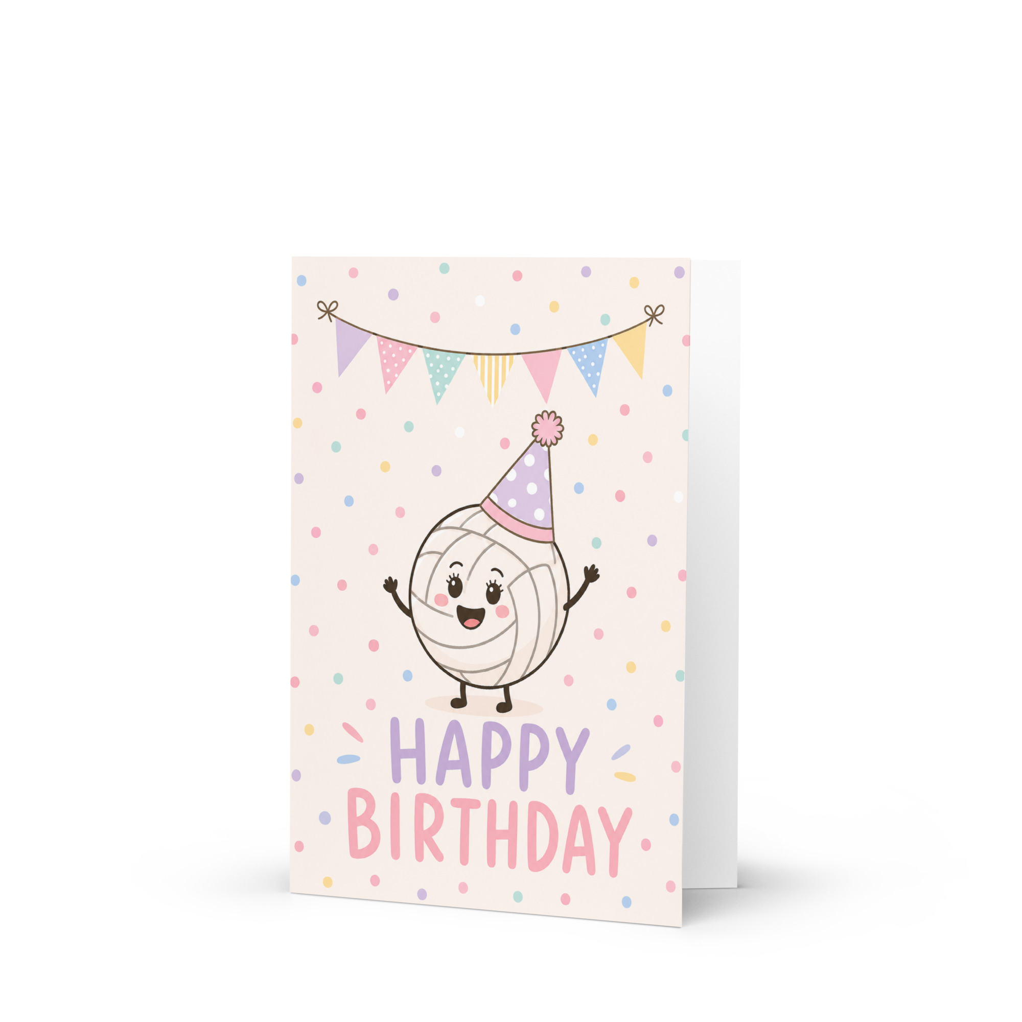 Cute Happy Birthday Netball Card